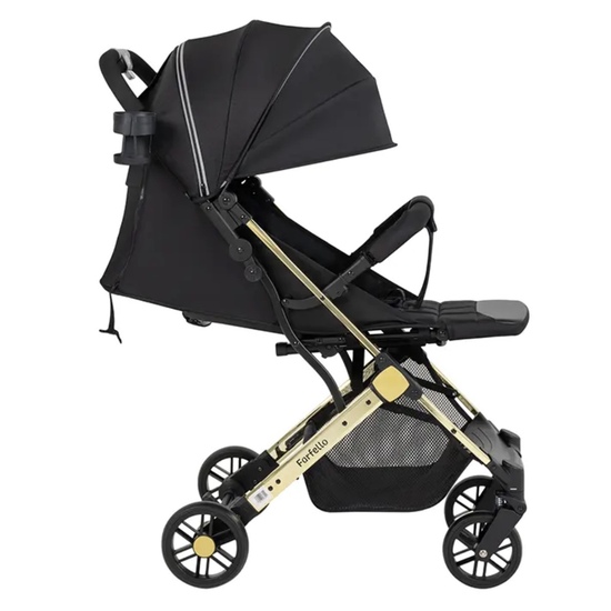 Коляска прогулочная Farfello Comfy Go Chrome Chrome Golden Black - 1